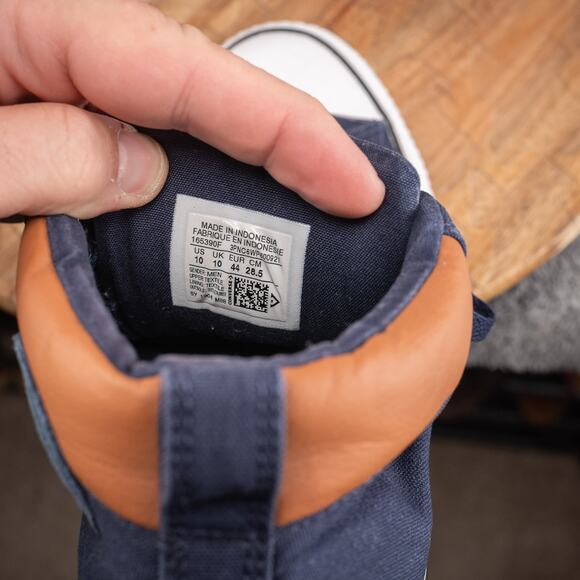 Converse Chuck Taylor All Star Blue Mid-Top Sneaker - Men's 10 Navy blue - Picture 5 of 7